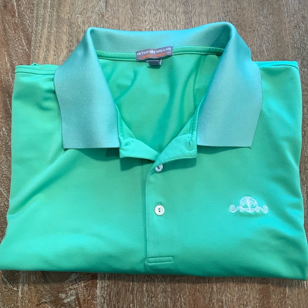 Peter Millar XXL Summer Comfort Polo in Light Green from Daniel Island Club